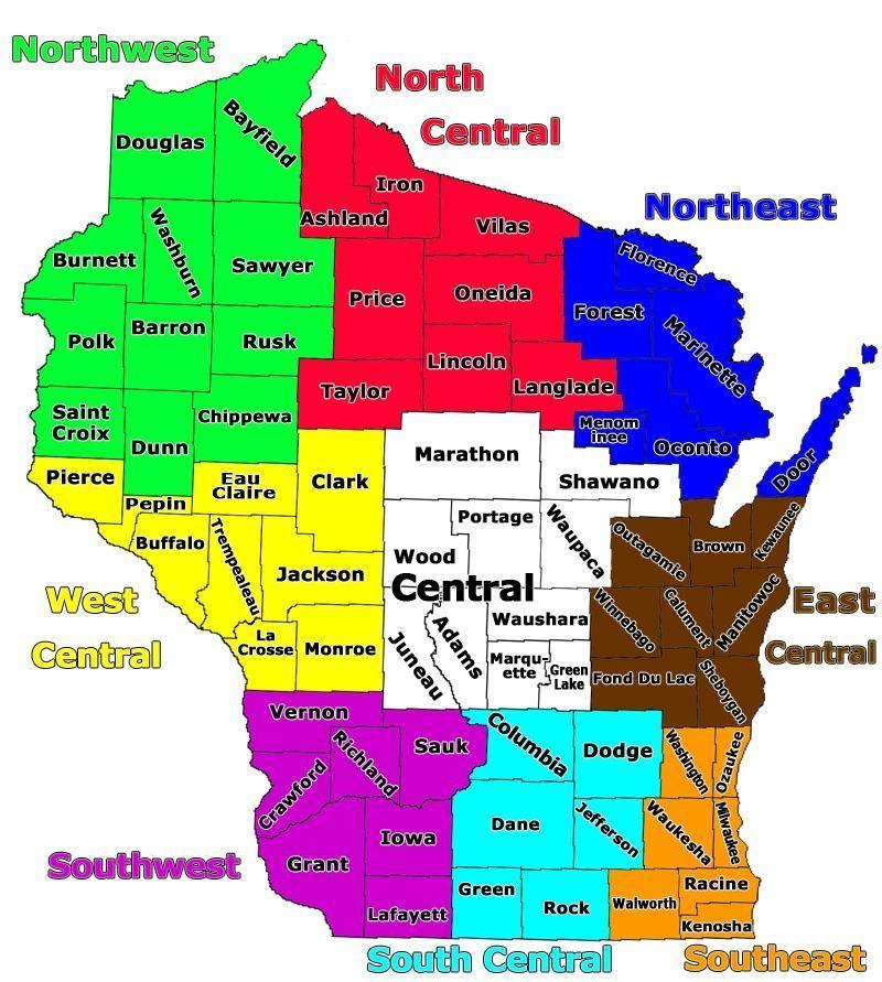 Dunn County Atv Trail Map Wisconsin Regional County Atv / Utv Hotspot Map | Wisconsin